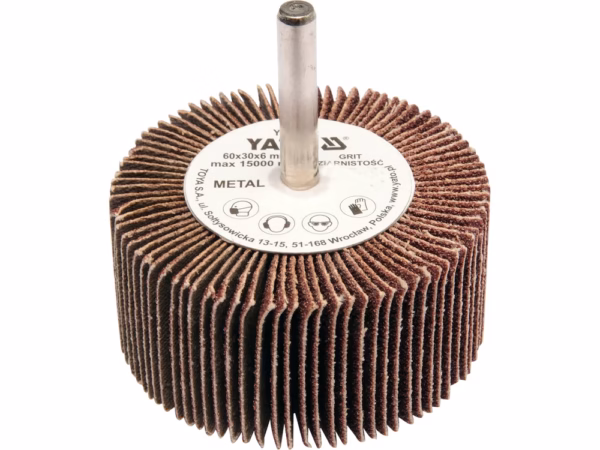 PERIE ABRAZIVĂ CIRCULARĂ CU TIJĂ 60X30X6MM, P60