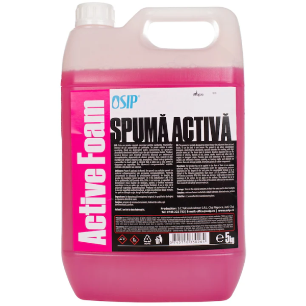 Spuma activă Osip, 5KG, pentru curățarea caroseriei, utilizare casnică, spumă abundentă